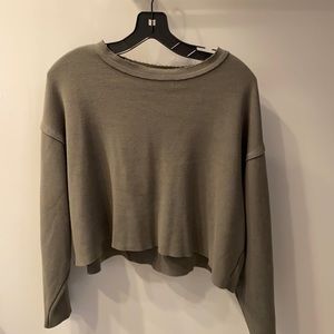 Zara crop sweatshirt